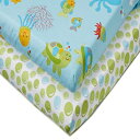 NoJo OceanDreamsのリトル寝具-2カウントベビーベッドシーツセット Little Bedding by NoJo Ocean Dreams - 2 Count Crib Sheet Set