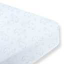 SwaddleDesigns Cotton Crib Sheet, Made in USA Premium Cotton Flannel, Sterling Deco Elephants on Sunwashed Blue SwaddleDesigns Cotton Crib Sheet, Made in USA Premium Cotton Flannel, Sterling Deco Elephants on Sunwashed B