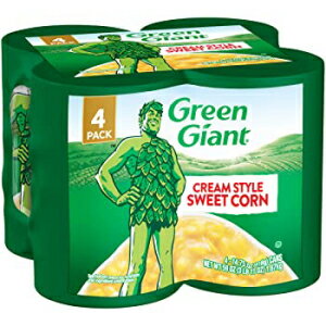 グリーン ジャイアント クリーム スタイル スイート コーン 14.75 オンス缶 4 パック Green Giant Cream Style Sweet Corn, 4 Pack of 14.75 Ounce Cans