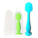 BabyBumおむつクリームブラシ、ブルーフルサイズ+グリーンミニ（2パック） Baby Bum Brush BabyBum Diaper Cream Brush, Blue Full Size + Green Mini (2-Pack)