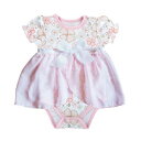 ステファンベイビー遊び心のあるポジピンクとグレーの花柄スナップドレススタイルおむつカバー、3〜6ヶ月 Stephan Baby Playful Posies Pink and Gray Floral Snap Dress Style Diaper Cover, 3-6 Months