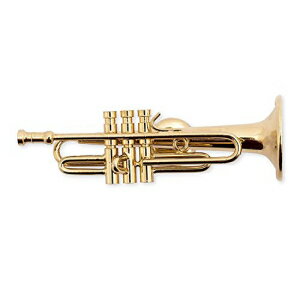 ゴールド トランペット ミニチュア レプリカ マグネット、サイズ 2.5 インチ Gold Trumpet Miniature Replica Magnet, Size 2.5 inch