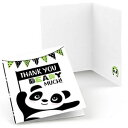 Big Dot of Happiness Party Like a Panda Bear - Baby Shower or Birthday Party Thank You Cards (8 Count)