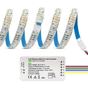 GIDERWEL Smart RGBWW LED Light Strip Plus with ZigBee Hue LED Controller,80 inch Dimmable RGBCCT LED Strips Starter kit Works ..