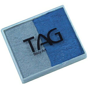 TAG 2顼ץåȥ-ѡ֥롼ȥѡ륷С50 TAG Body Art TAG 2 Color Split Cake - Pearl Blue and Pearl Silver (50 gm)