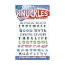 Tinsleyはナックルフレーズの一時的な入れ墨の標準を転送します Tinsley Transfers Knuckle Phrases Temporary Tattoos Standard