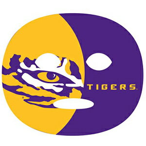 NCAA LSU タイガースの試合日のフェイス タトゥー (4 セット)、フリー サイズ NCAA LSU Tigers Game Day Face Tattoo (4 Set), One Size