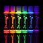 大人と子供のためのUVブラックライトボディペイントUV反応性ネオン蛍光フェイスとボディペイントグローキット、6ボトル（各2オンス） Midnight Glo UV Black Light Body Paint For Adults & Kids UV Reactive Neon orescent Face and Body Paint Glow