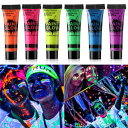 GARYOBO[C_[NtFCX{fByCgUVubNCglIu0.34IX6{Zbg GARYOB Glow in Dark Face Body Paint UV Blacklight Neon orescent 0.34oz Set of 6 Tubes