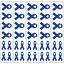 40֥롼ܥΰŪϡĲǧ PremiumTT temporary tattoos 40 Dark Blue Ribbon Temporary Tattoos: Colon Cancer Awareness Tattoo