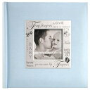 MBI 8.5x8.5インチファブリックエクスプレッションスクラップブック、ベイビーブルー（846610） MCS MBI 8.5x8.5 Inch Fabric Expressions Scrapbook, Baby Blue (846610)