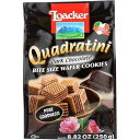 Loacker Quadratini ダークチョコレート クリーム ウエハース クッキー、8.82 オンス パッケージ (8 個パック) Loacker Quadratini Dark Chocolate Creme Wafer Cookies, 8.82-Ounce Packages (Pack of 8)