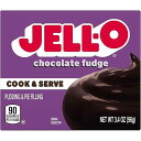 JELLO チョコレート ファッジ クック&サーブ プディング ミックス (3.4オンス ボックス、6個パック) Jell-O JELLO Chocolate Fudge Cook & Serve Pudding Mix (3.4oz Box, Pack of 6)