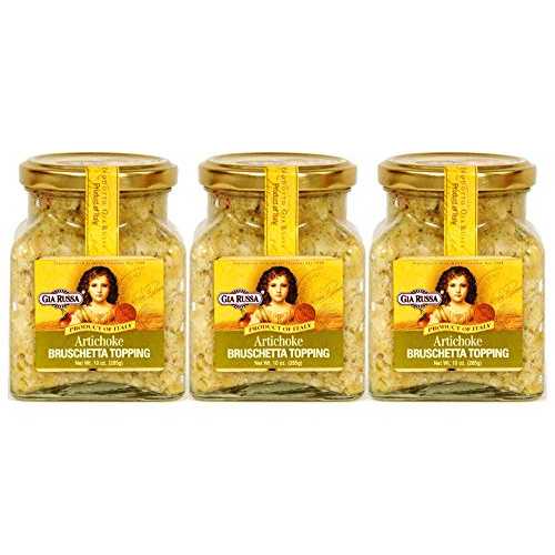 Gia Russa アーティチョーク ブルスケッタ トッピング 10 オンス (3 パック) Gia Russa Artichoke Brus..