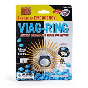 Head Rush Viag-Ring: Blue Hilarious Gag for Men - Bachelor Party, Gag Concert Presents for Friends, Funny Items - Perfect Present for Him Over the Hill Friends