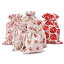 դꥹޥۥեȥݡ24ĥåȡ奨꡼ǥХå뺧ѡƥѤξʥեȥХåDIYեȡ5x74x5 Apol Set of 24 Christmas Burlap Gift Pouches with Drawstring,Jewelry Candy Bag Little
