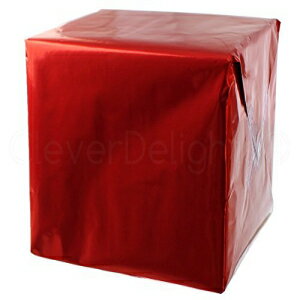 CleverDelights ^bNbh - 30C` x 300C` W{[ - 62.5tB[g - ̂Mtg CleverDelights Metallic Red Wrapping Paper - 30