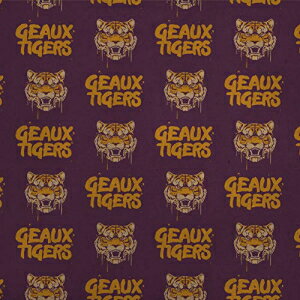 GRAPHICSMORE Geaux Tigers Graffiti Premium Kraft Roll Gift Wrap Wrapping Paper GRAPHICS & MORE Geaux Tigers Graffiti Premium Kraft Roll Gift Wrap Wrapping Paper
