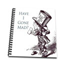3dRose Hatter Have I Gone Mad Alice in Wonderland-Drawing Book、8 x 8インチ（db_110410_1） 3dRose Hatter Have I Gone Mad Alice in Wonderland-Drawing Book, 8 by 8-inch (db_110410_1)