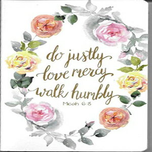 楽天Glomarket不明なバインディング、Do Justly Love Mercy Walk Humbly Micah 6:8 - 罫線ジャーナル3枚セット （6インチ x 4インチ .2インチ） Unknown Binding, Do Justly Love Mercy Walk Humbly Micah 6:8 - Set of 3 Lined Journals （6