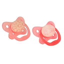 Dr. Brown's Prevent Contour Glow in the Dark Pacifier、Stage 1（0-6m）、Pink、2パック Dr. Brown's Prevent Contour Glow in The Dark Pacifier, Stage 1 (0-6m), Pink, 2-Pack