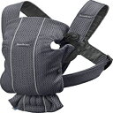 3Dメッシュのベビービョルンベビーキャリアミニ、無煙炭 BabyBjörn BABYBJORN Baby Carrier Mini in 3D Mesh, Anthracite