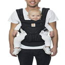 Ergobaby Carrier、Omni 360 All Carry Positionsベビーキャリア、クールエアメッシュ、Onyx Black Ergobaby Carrier, Omni 360 All Carry Positions Baby Carrier with Cool Air Mesh, Onyx Black