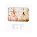 Kate & Milo Besties Keepsake Photo Frame, Best Friends Gifts, Perfect Baby Shower Gift to Show Off A Photo of Baby and Furry Pet Companion, White