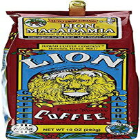 ライオンコーヒー ライオンコーヒーマカダミア、挽いた、ライトロースト、10オンス バッグ Lion Coffee Macadamia, Ground, Light Roast, 10 Oz. Bag