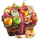 肪ƂI[`[hfBCgt[cƃOMtgoXPbg Golden State Fruit Thank You Orchard Delight Fruit and Gourmet Gift Basket