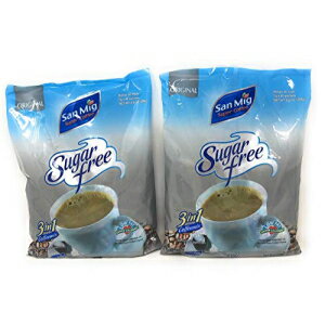 San Mig スーパーコーヒー シュガーフリー オリジナル 3-in-1 コーヒーミックス 9.9オンス (280g) 2パック San Mig Super Coffee Sugar Free Original 3-in-1 Coffee Mix 9.9oz (280g), 2 Pack