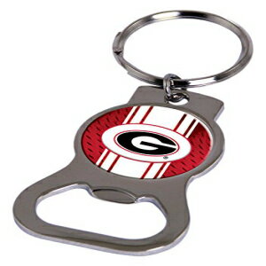 NCAA Rico Industries メタル栓抜きキーホルダー、ジョージア ブルドッグス NCAA Rico Industries Metal Bottle Opener Keychain, Georgia Bulldogs