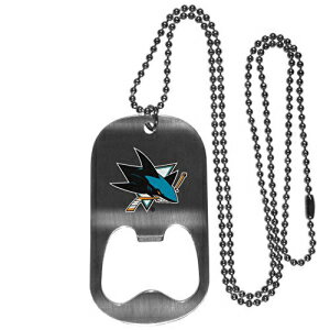 NHL Siskiyou X|[c t@ Vbv Tm[ V[NX 𔲂 ^O lbNX 20 C` X`[ NHL Siskiyou Sports Fan Shop San Jose Sharks Bottle Opener Tag Necklace 20 inch Steel