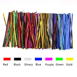 CCIEE 420   顼 ۥ ĥ  - ᥿å ĥ  5  CCINEE 420pc Assorted Color Foil Twist Ties - Metallic Twist Ties 5 inch