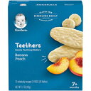 Gerber Teethers、バナナピーチ、1.7オンス、12カウントボックス（6個入り） Gerber Graduates Gerber Teethers, Banana Peach, 1.7 oz, 12 count Box (Pack of 6)