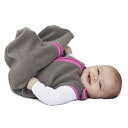 ベビーディーディースリープネストフリースウェアラブルブランケット、スレート/ホットピンク、スモール（0-6ヶ月） baby deedee Sleep Nest Fleece Wearable Blanket, Slate/Hot Pink, Small (0-6 Months)
