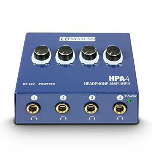 LD Systems HPA4-4 チャンネル ヘッドフォン アンプ (LDHPA4) LD Systems HPA4-4-Channel Headphone Amplifier (LDHPA4)