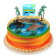 ビーチオーシャンウォーターシーサイドアニマルズケーキデコレーションケーキトッパー（イルカ＆クジラ） CakeSupplyShop Beach Ocean Water SeaSide Animals Cake Decoration Cake Toppers (Dolphins & Whale)