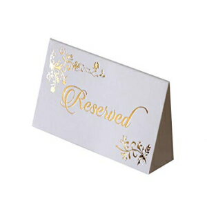K11 եȥǥ ͽơ֥륵  - 20ѥå - ʻ ǥ󥰥ѡƥ쥯 (ʻͽ) K11 Photo Design Reserved Table Sign Gold Foil - 20 pack - Place Cards Wedding Party Co...