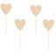 24ѥååɥϡȥåץȥåѡ Shiningparty 24 Pack Glitter Rose Gold Heart Cupcake Toppers