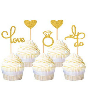 24ĥɥåǥ󥰥֥饤륷åץȥåѡɥ󥰥֥ɥϡȥåץȥåѡԥå뺧κ֥饤륷ȿȥѡƥ Bling party 24 Pcs Gold Glitter Wedding Bridal shower Cupcak