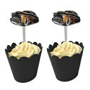 誕生日ケーキのデコレーションのためのクラシックカーのカップケーキトッパーピック All Things Rockabilly Classic Car Cupcake Topper Picks for Birthday Cake Decorations