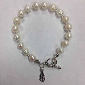 Wp[ At@ t@C \eB O[N gO uXbg Freshwater Pearl Alpha Phi Sorority Greek Toggle Bracelet