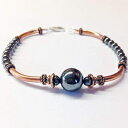 w}^CguXbgAuXbgAO[r[YuXbgAޏւ7NLOMtg Simple Graces Jewelry Hematite Bracelet, Copper Bracelet, Gray Beaded Bracelet, 7th Anniversary Gift for Her