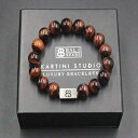 bh^CK[YACƃX^[OVo[r[YuXbg Kartini Studio Red Tiger's Eye and Sterling Silver Beads Bracelet