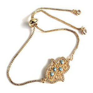 bL[nhC[rACuXbgObhbNnT`[ Sifrimania Lucky Hand Evil Eye Bracelet Good Luck Hamsa Charm