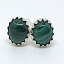 󥰥СΥץʥޥ饫ȥݥȥåɥԥ CHEFJEWELRY/ElmParkJewelry/ChefMel Simple Malachite Post Stud Earrings in Sterling Silver