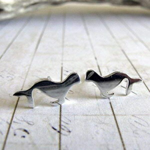 AVJV[X^bhsAX|bVX^[OVo[nhChAJ Poseidon's Booty Sea Lion Seal Stud Earrings Polished Sterling Silver Handmade in USA