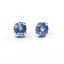 󥰥СΥݥȤȥХå󥰤ץ󥰥åƥ󥰤Υեåȥ֥롼ե󥰥СΥåɥԥ Metal Studio Jewelry Sterling silver stud earrings with faceted blue sapphire in prongs setting wit