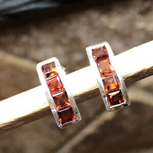 i`2JbgpC[vK[lbg925\bhX^[OVo[CO12mm Natural Rocks by Kala Natural 2ct Pyrope Garnet 925 Solid Sterling Silver Earrings 12mm